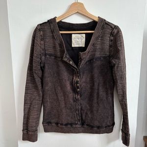 Free People Henley Sweatshirt, XS